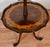 French 1930 French Louis XV Walnut & Satinwood Inlaid 2 Tier Side Table / End Table For Sale - Image 3 of 9