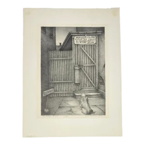 1930s Elle Fillmore Lilie Faithful Friend Dog Lithograph