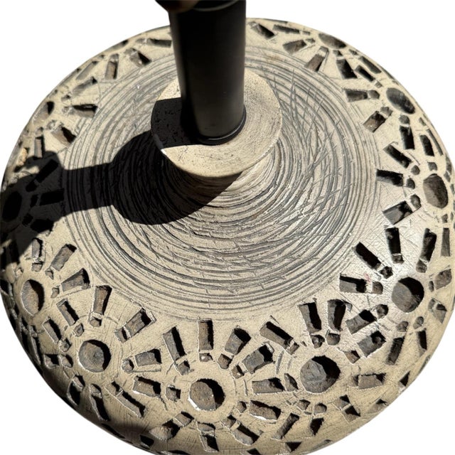 1960s Rare Mid-Century Modern Quartite Creative Corp. Atomic Mosaic Ceramic Table Lamp, C. 1969 For Sale - Image 5 of 7