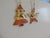 French Country Vintage Country Style Enameled Christmas Tree Ornaments - Set of 2 For Sale - Image 3 of 5