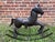 Vintage Handcrafted Hammered Metal Rocking Horse Sculpture For Sale - Image 10 of 18