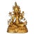 Gilt Bronze Tibetan Green Tara Statue For Sale