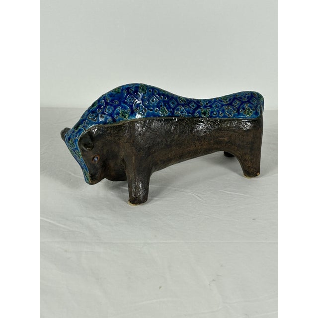 Vintage Ceramic Bull by Aldo Londi, 1970s For Sale - Image 14 of 14