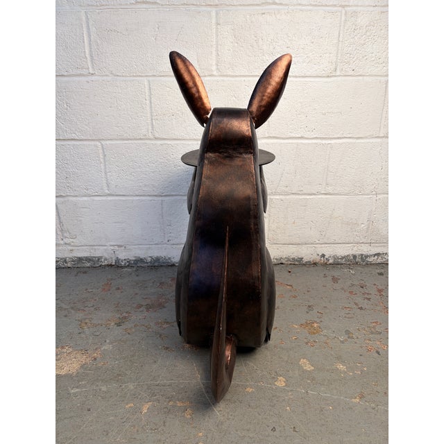 1990s Unique Copper Kangaroo Side Table For Sale - Image 11 of 12