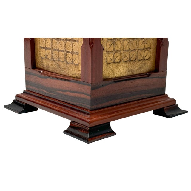 Arts & Crafts Art Nouveau Pedestal by Carel Adolph Lion Cachet, 1890s For Sale - Image 11 of 12