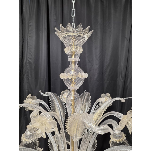 1980s Murano Glass Chandelier, 1980s For Sale - Image 5 of 9