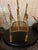 Hollywood Regency Vintage Italian Hollywood Regency Gilt Metal Rope & Tassel Magazine Rack For Sale - Image 3 of 6
