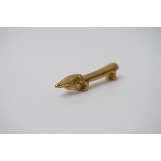 Vintage Brass Bottle Opener in the Shape of a Dachshund by Walter Bosse for Herta Baller, 1950s For Sale - Image 9 of 11