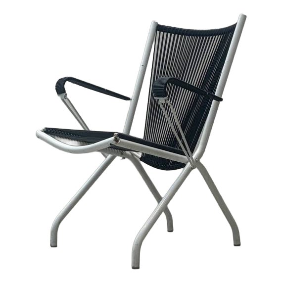Folding Lounge Chair by André Monpoix, France, 1950s For Sale