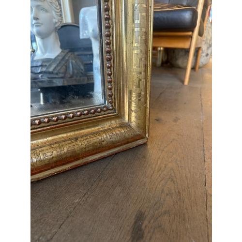 Glass Large Antique French Louis Philippe Gilt Domed Top Mirror, 1840 For Sale - Image 7 of 13
