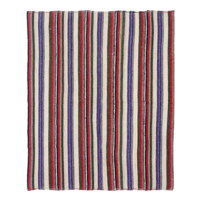 Striped Vintage Decorative Kilim Rug For Sale