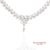 Silver 18k (750) Natural White Diamond Necklace For Sale - Image 8 of 11
