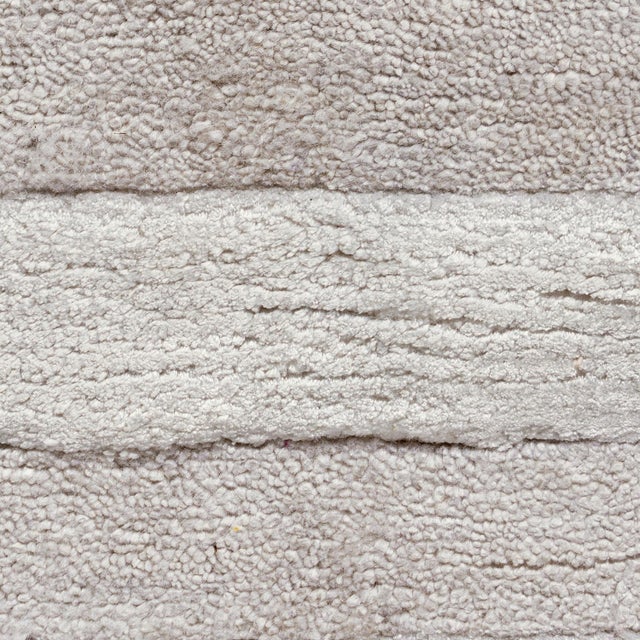 Textile Hand Woven Gray Abstract Viscose Rug, 8ft X 10ft For Sale - Image 7 of 7