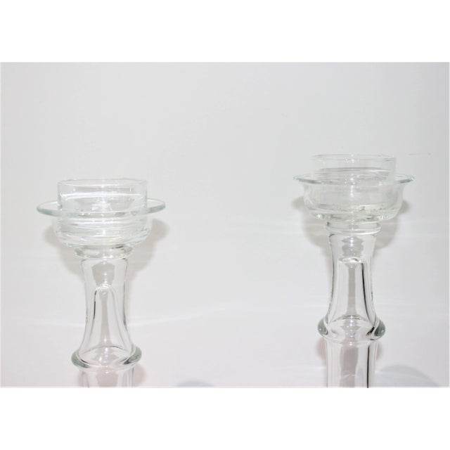 Blenko Glass Candle Holders - a Set of 2 For Sale In West Palm - Image 6 of 12