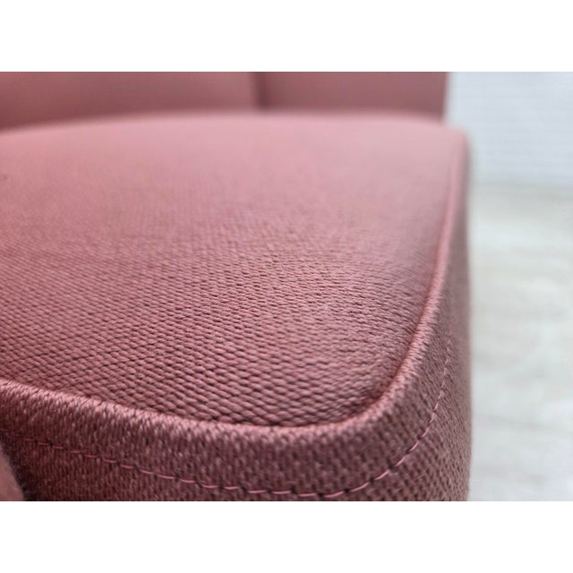 Danish Spanish Drop-Arm Two-Seater Sofa with Wool Upholstery, 1970s For Sale - Image 17 of 18