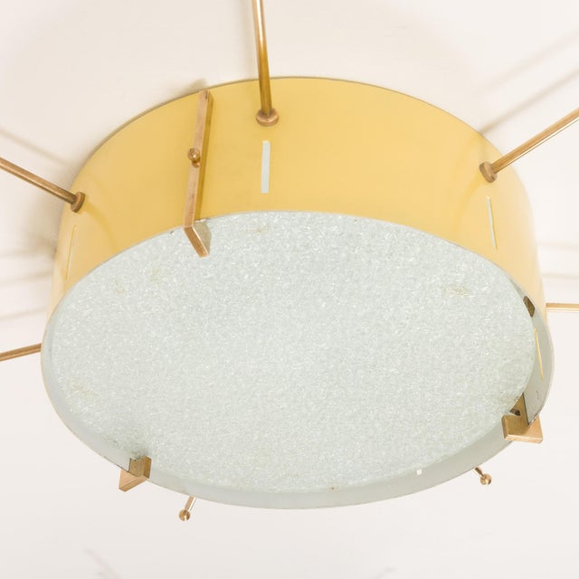 Mid-Century Modern Mid-Century Italian Ceiling Lamp in the style of Gio Ponti, 1950s For Sale - Image 3 of 6