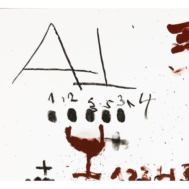 Antoni TAPIES (1923-2012) Galerie Erker Original color lithograph poster On poster paper, 60 x 81 cm (approx. 24 x 32...