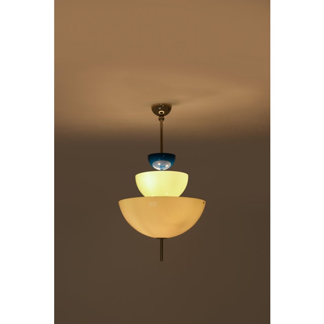 A rare 1980s pendant lamp designed and produced in murano, italy, by i tre. Established in 1975, i tre played a pioneering...