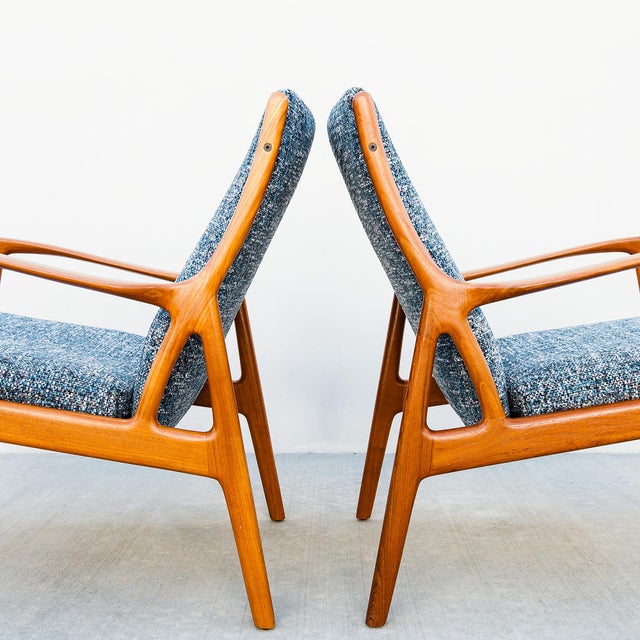 Restored 1960s Danish Teak Lounge Chairs by Erik Andersen & Palle Pedersen for Horsnaes For Sale - Image 14 of 16