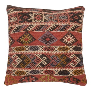 20"x20" Vintage Kilim Pillow Cover. Cushion Cover. Handmade Throw Pillow Cover For Sale