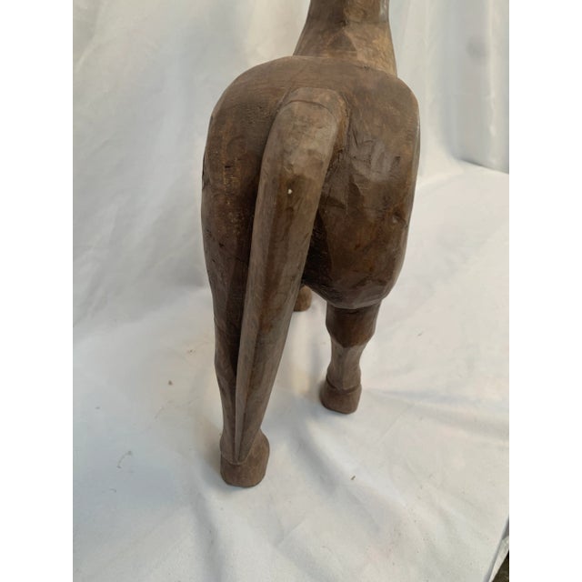 Chestnut Prancing Horse Wooden 1960s For Sale - Image 8 of 13