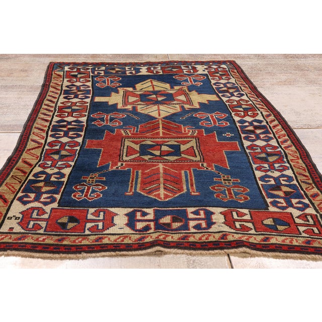 Late 19th Century Caucasian Kazak Rug, 03'04 X 06'01 For Sale - Image 9 of 10