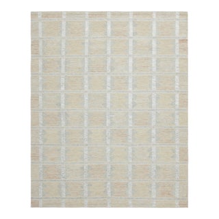 Rug & Kilim’s Scandinavian-Inspired Rug, Beige With Geometric Patterns For Sale