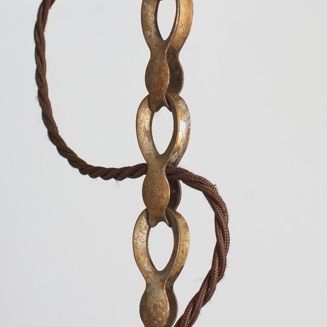 1940s Glass Pendant Light from Holophane, 1940s For Sale - Image 5 of 8