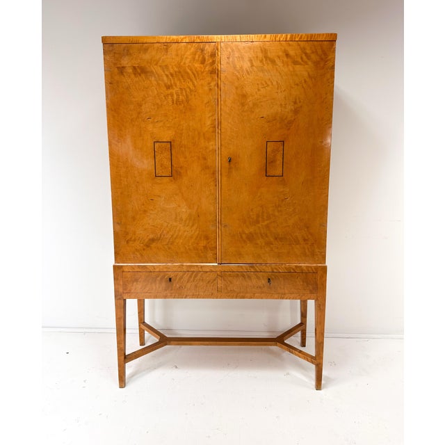 Yellow Swedish Cabinet, Circa 1920's For Sale - Image 8 of 8