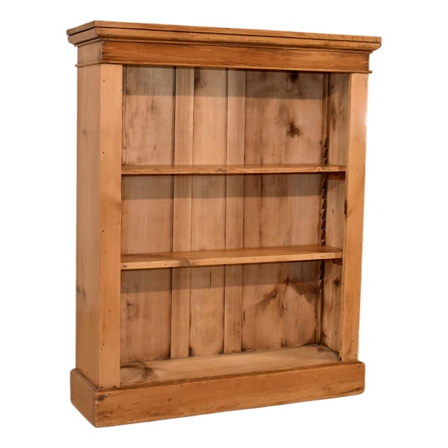 19th Century English Pine Bookcase For Sale