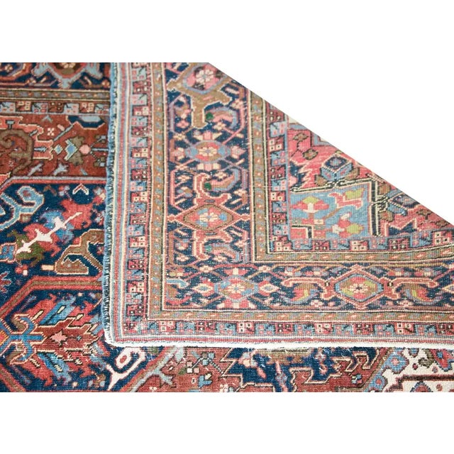 Early 20th Century Persian Heriz Rug For Sale - Image 11 of 13