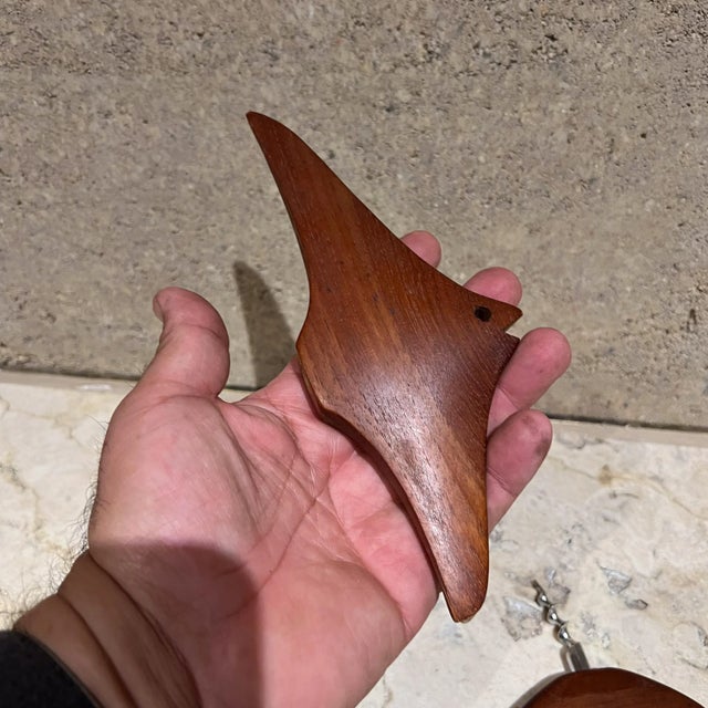 Wood 1960s Modernist Fish Teak Bottle Opener For Sale - Image 7 of 8