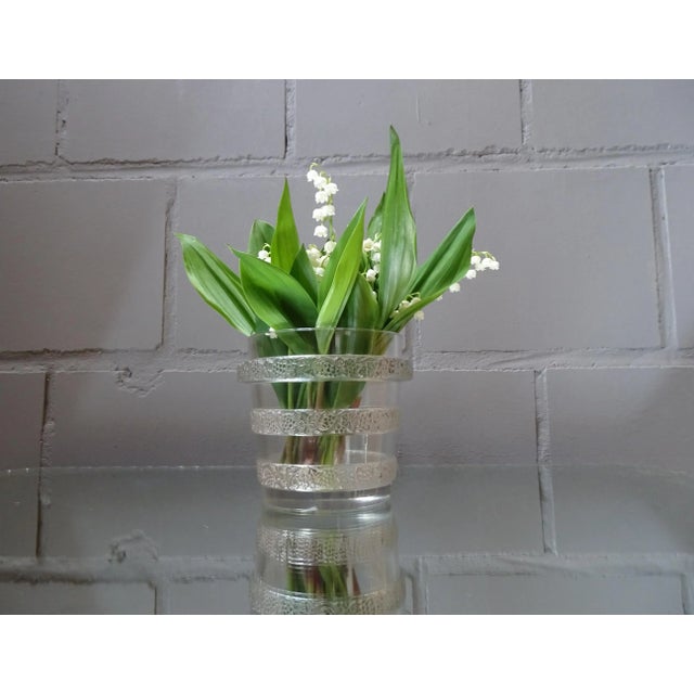 Art Deco French Pressed Glass Vase from Lalique, 1930s For Sale - Image 10 of 11