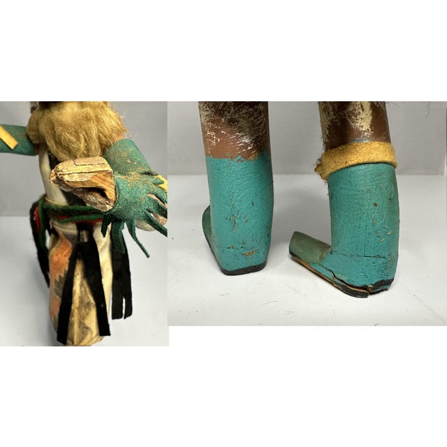 Vintage Hopi Kachina Doll: Hand Carved Folk Art, Arizona For Sale - Image 9 of 10