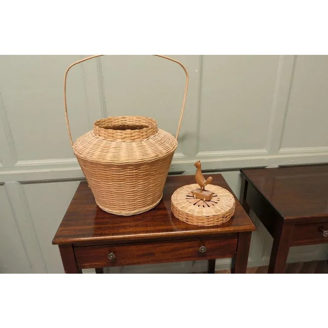 Oriental Bamboo Chicken Basket, 1960 For Sale - Image 4 of 8