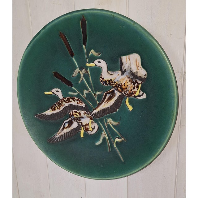 Vintage Wall Plate Wild Ducks from the 1970s by Ceramano, in Very Good conditions. Designed 1970 to 1979 This piece has an...