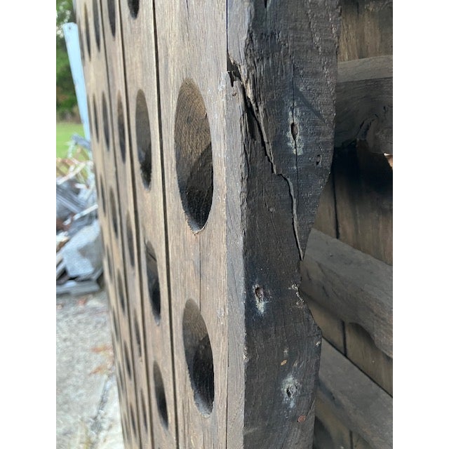 1950s French Country Riddling Rack From Vignerons De La Champagne, Stamped v P 1980 For Sale - Image 4 of 10