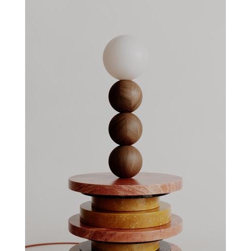 Stacked Silhouette Sun Bedside Table Lamp by Esther Knopfler For Sale - Image 11 of 14