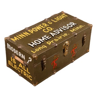 Vintage MP&L Reddy Kilowatt Electric Utility Advertising Chest For Sale