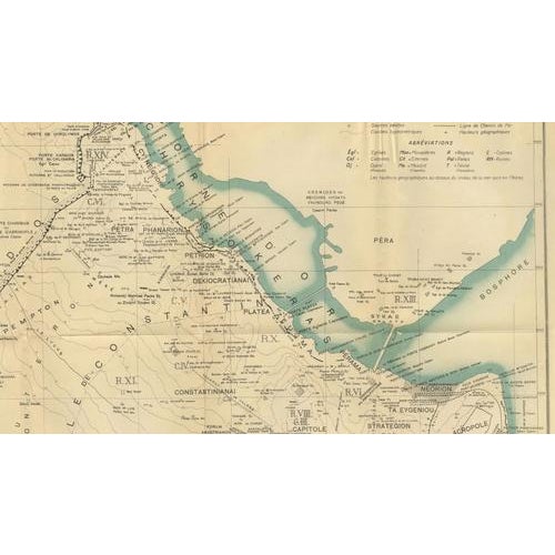 Vintage Archaeological & Topographical Map, 1938 For Sale - Image 6 of 12