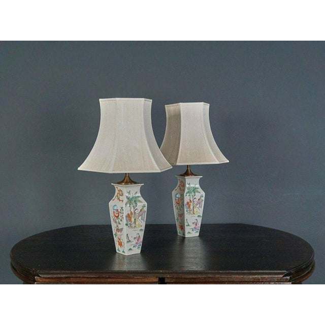 Asian Table Lamps, Set of 2 For Sale - Image 3 of 14