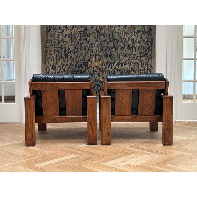 Esko Pajamies' (Finland, 1931-1990) "Bonanza" armchairs showcase the brilliance, restraint and craftsmanship of Danish...