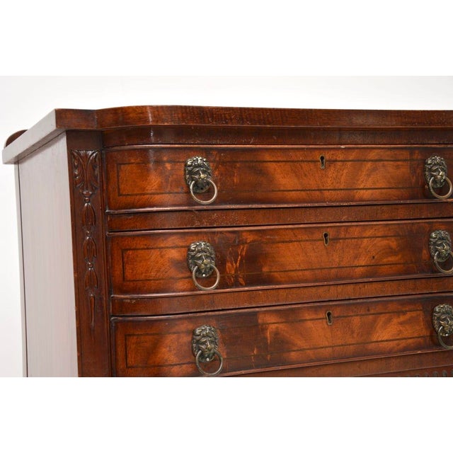 Antique Sheraton Style Side / Server Table, 1930 For Sale - Image 9 of 10