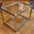 Brass Mid-Century Modern Two-Tier Glass Top Brass Side Table For Sale - Image 8 of 18