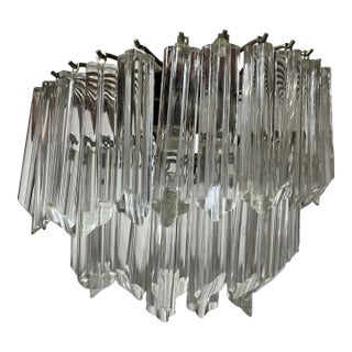 1980 Murano Glass Chandelier For Sale