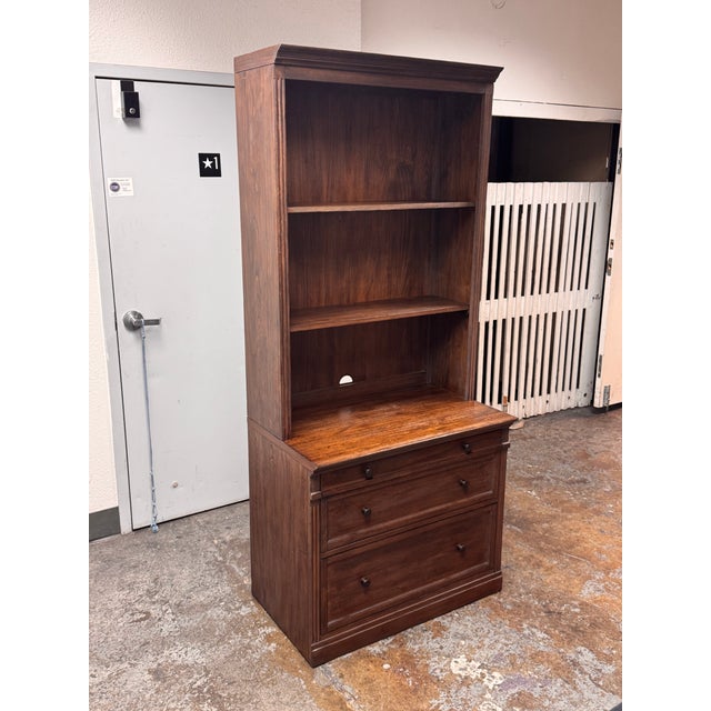 Traditional Pottery Barn Livingston Bookcase For Sale - Image 3 of 12