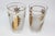 Vintage Libbey Cocktail Glasses Set, Frosted Glass with Gold Leaf For Sale - Image 11 of 18