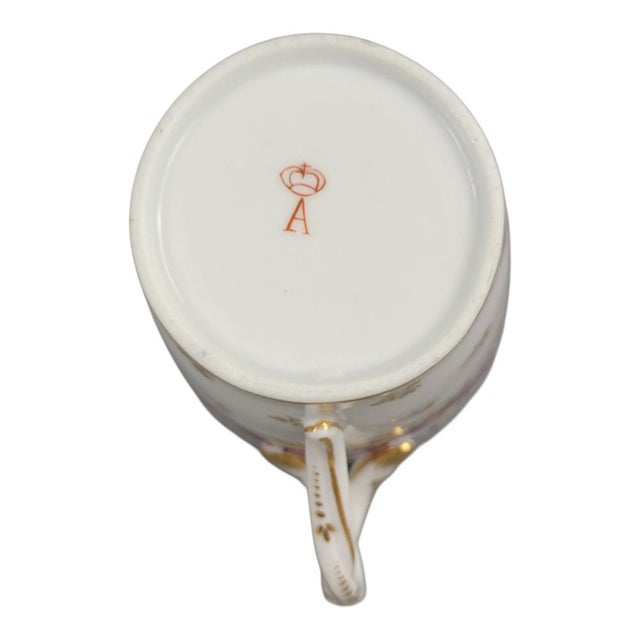 Pink Antique Trembleuse Chocolate Cup and Saucer from Manufacture De La Reine, 1800, Set of 3 For Sale - Image 8 of 16