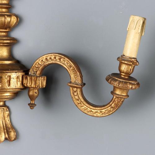 Gilt Wall Lights, Set of 2 For Sale - Image 3 of 9