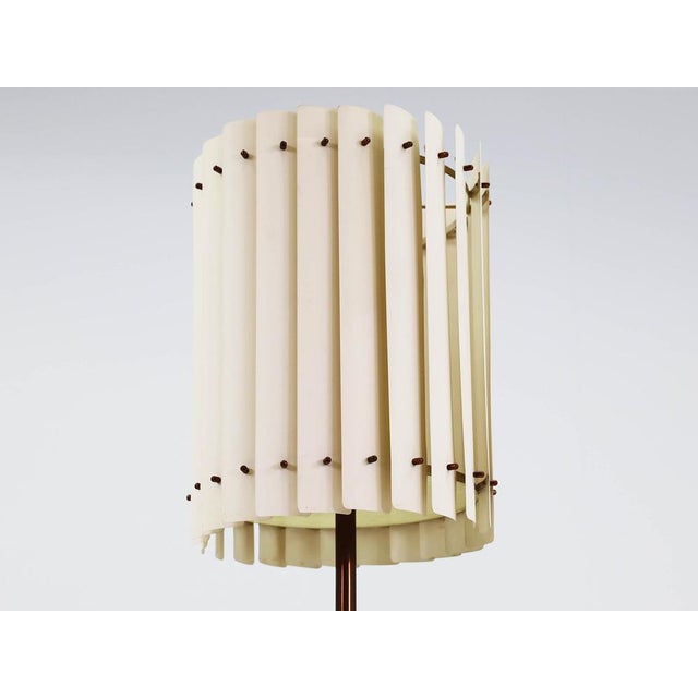 1960s Scandinavian Modern Floor Lamp with Slatted Shade by Louis Poulsen, 1960s For Sale - Image 5 of 9
